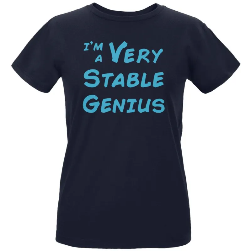 Donald Trump Quote Very Stable Genius Womens Organic T Shirt sold by Old Glory