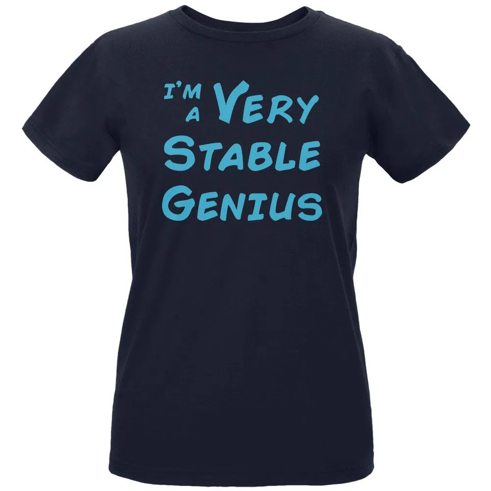 Donald Trump Quote Very Stable Genius Womens Organic T Shirt sold by Old Glory