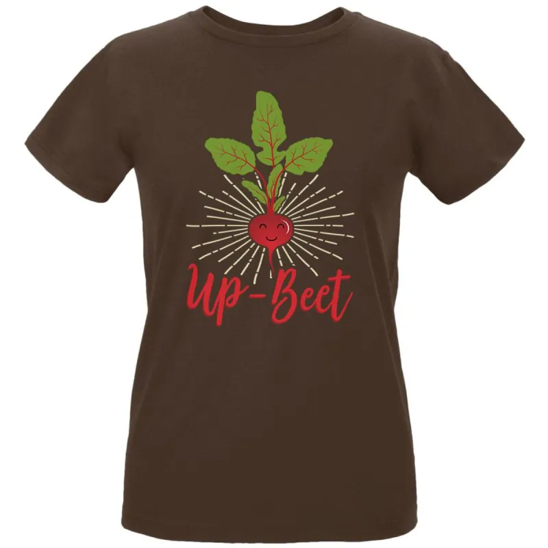 Vegetable Beet Upbeat Up-Beet Womens Organic T Shirt sold by Old Glory