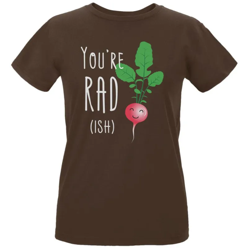 Vegetable Radish You're Rad-ish Womens Organic T Shirt sold by Old Glory