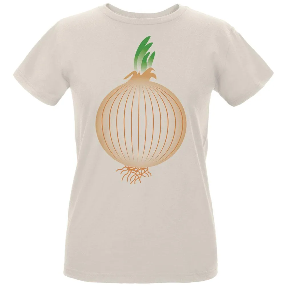 Halloween Vegetable Yellow Onion Costume Womens Organic T Shirt sold by Old Glory