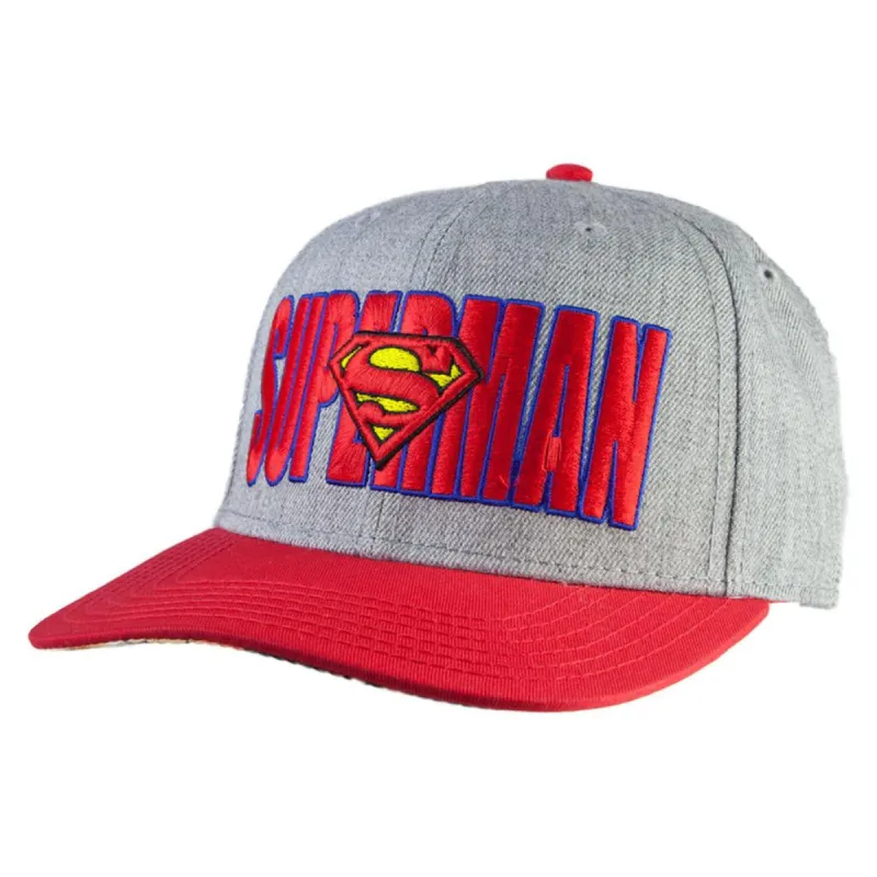 Superman - Logo in Words Wool Snapback Cap sold by Old Glory