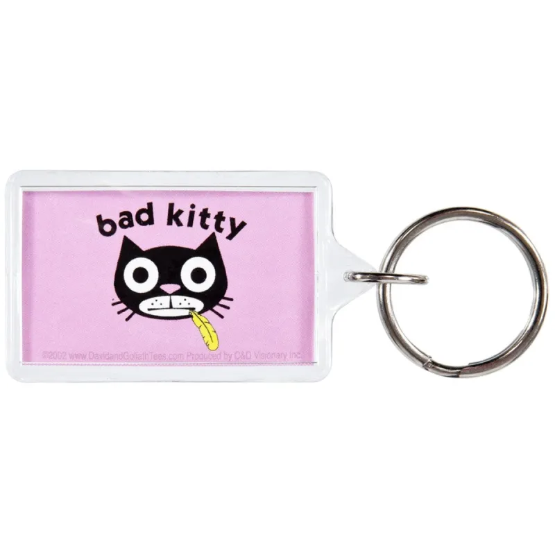 David & Goliath - Bad Kitty Keychain sold by Old Glory