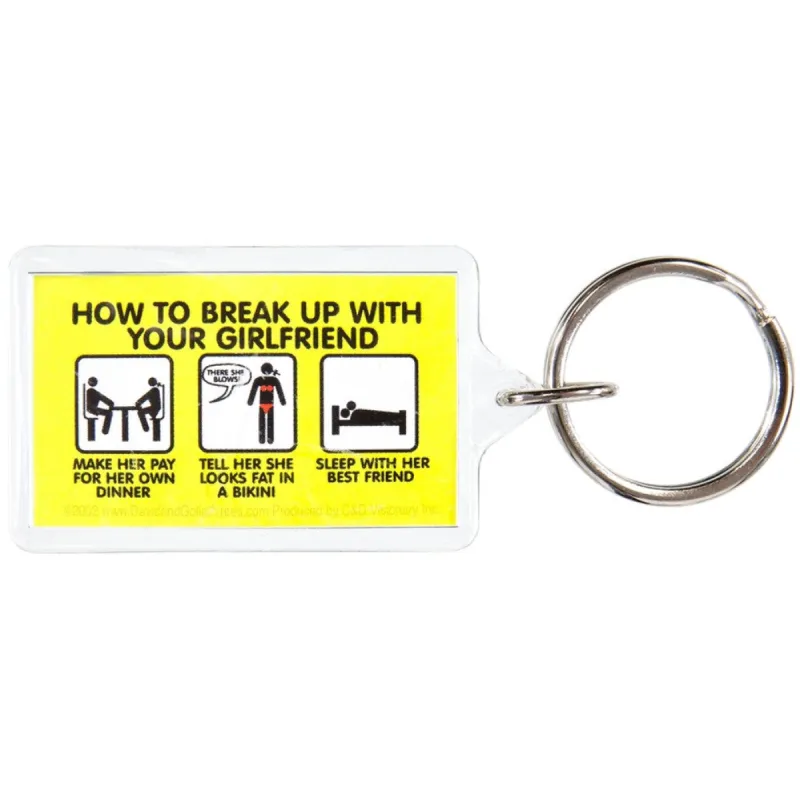 David & Goliath - Break Up Girlfriend Keychain sold by Old Glory