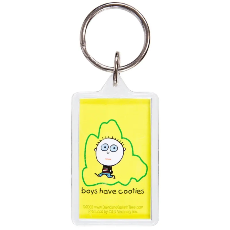 David & Goliath - Boys Have Cooties Keychain sold by Old Glory