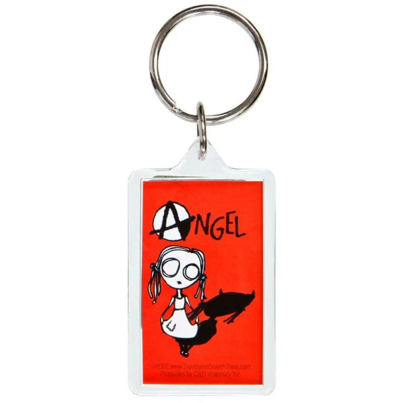 David & Goliath - Eve L Angel Keychain sold by Old Glory