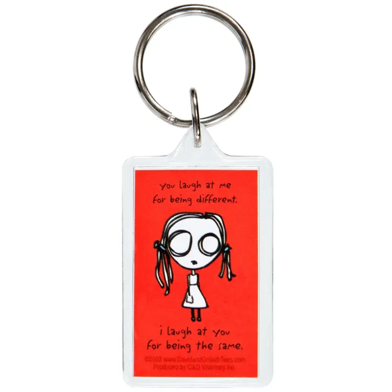 David & Goliath - Eve L Laugh Keychain sold by Old Glory