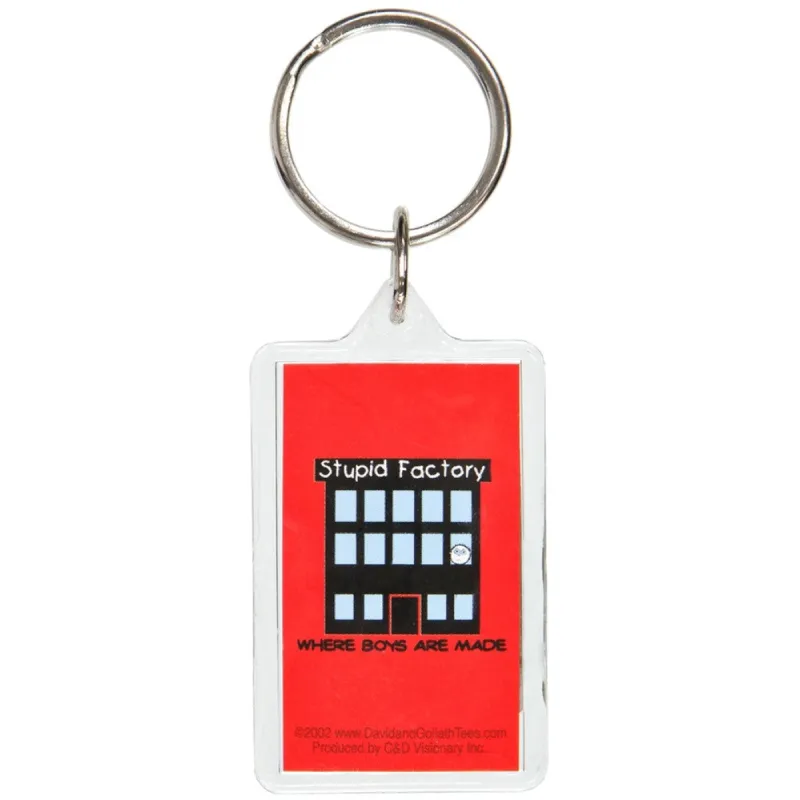 David & Goliath - Stupid Factory Keychain sold by Old Glory