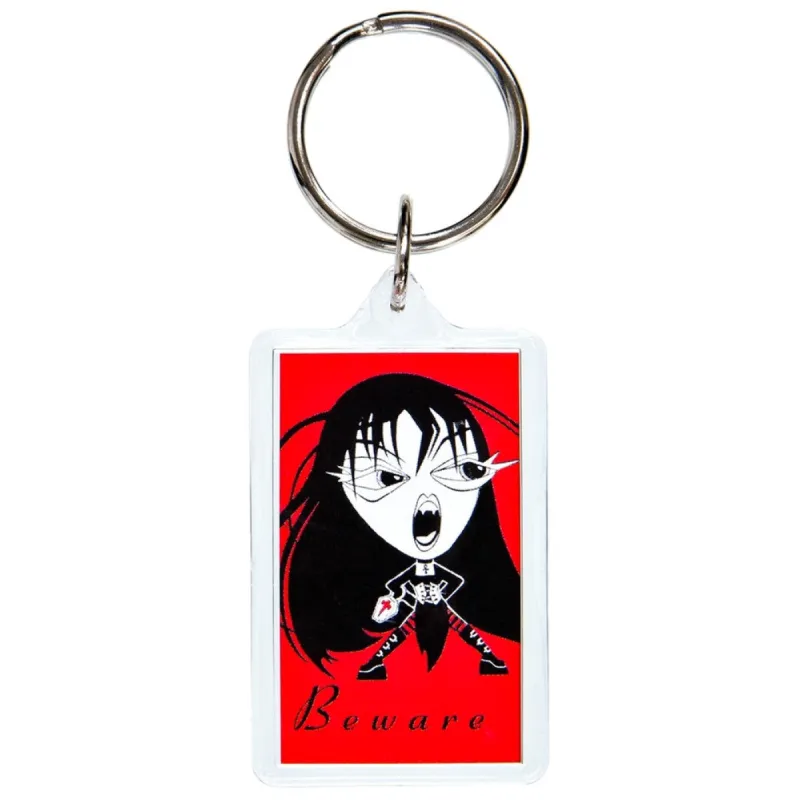 Ultra Vixen - Beware Keychain sold by Old Glory