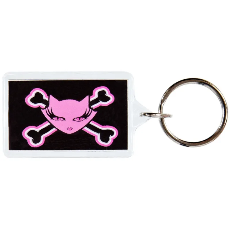Ultra Vixen - Cat & Crossbones Keychain sold by Old Glory