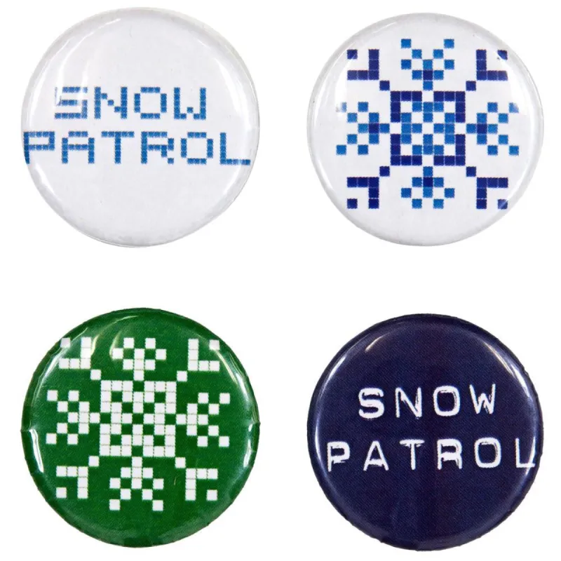 Snow Patrol - 4 Piece Button Set sold by Old Glory