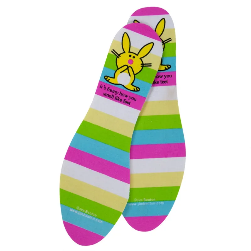 Happy Bunny - You Smell Like Feet Cut-to-Fit Fun Insoles sold by Old Glory
