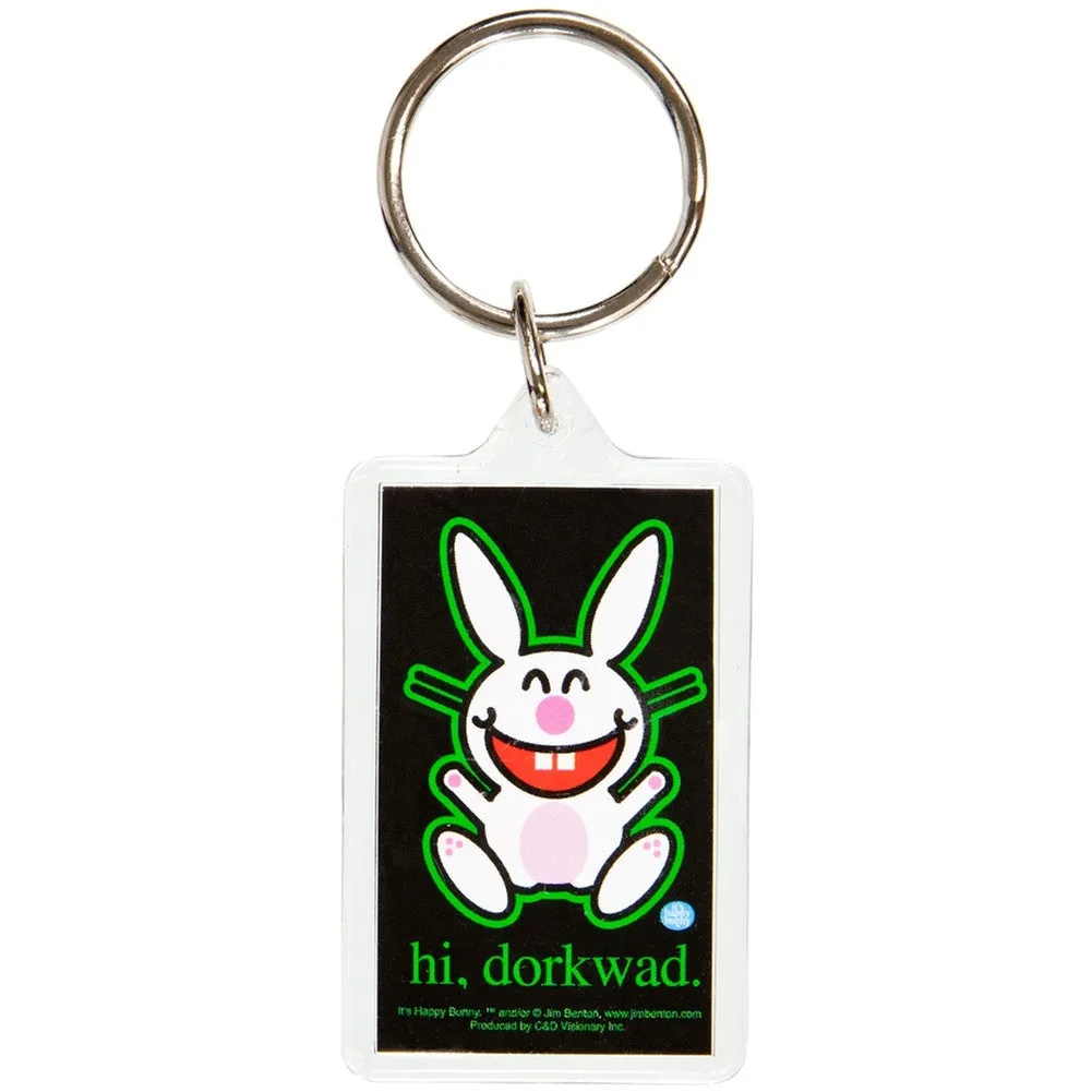 Happy Bunny - Dorkwad Keychain sold by Old Glory