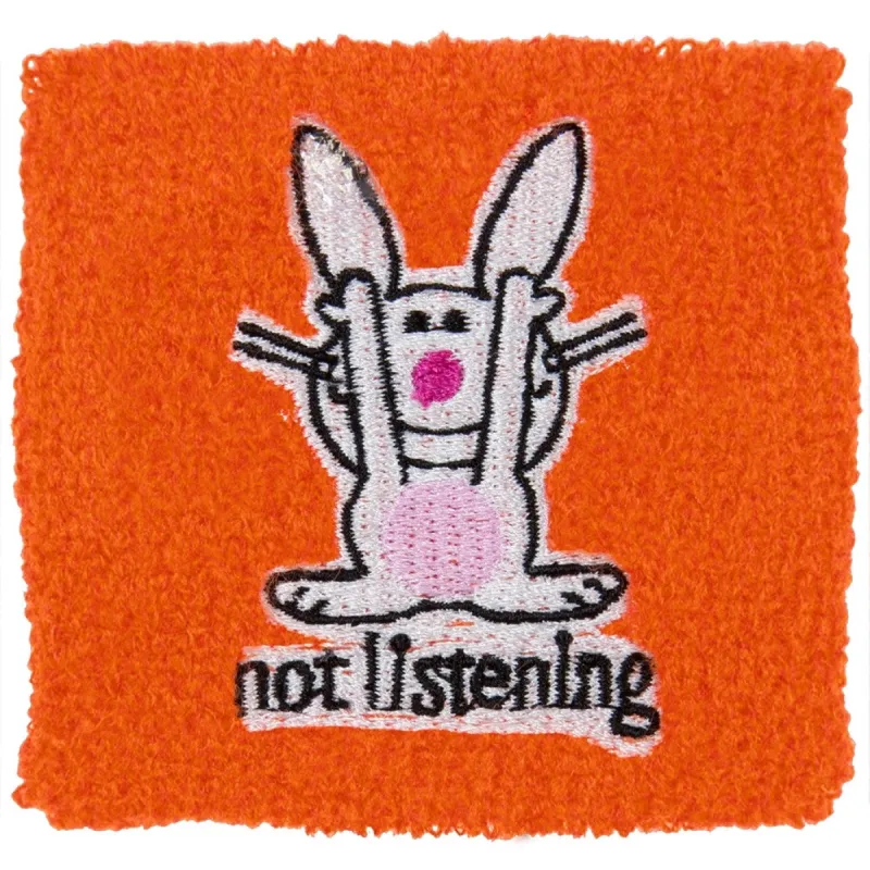 Happy Bunny - Not Listening - Wristband sold by Old Glory