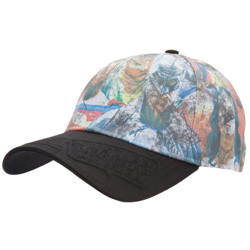 Justice League Of America - Painted Group Flex-Fit Cap sold by Old Glory