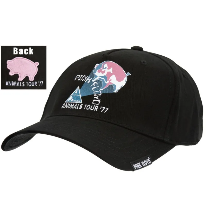 Pink Floyd - Animals Tour Black Fitted Baseball Cap sold by Old Glory