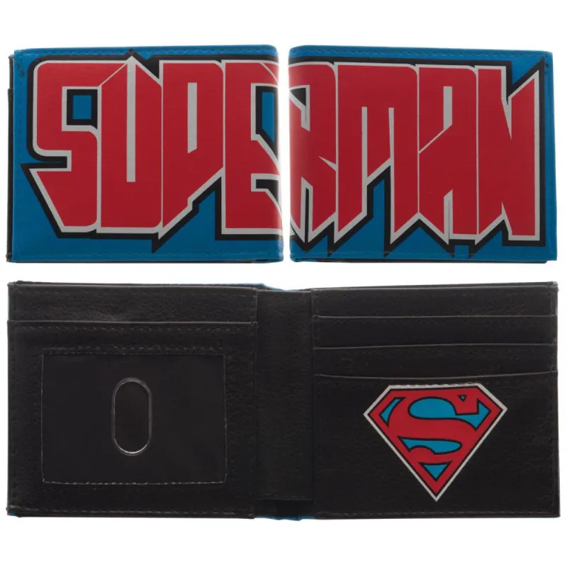 Superman - Block Logo Bifold Wallet sold by Old Glory