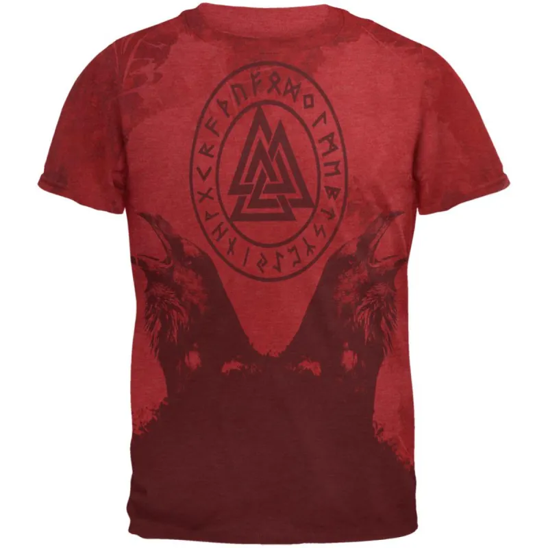 Berserker Viking's Blood Odin's Ravens Men's Soft T-Shirt sold by Old Glory
