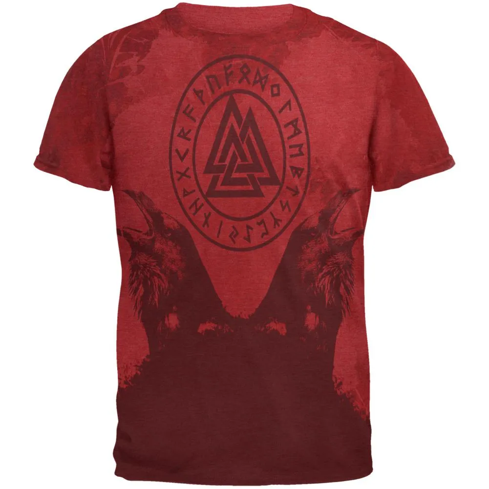 Berserker Viking's Blood Odin's Ravens Men's Soft T-Shirt sold by Old Glory