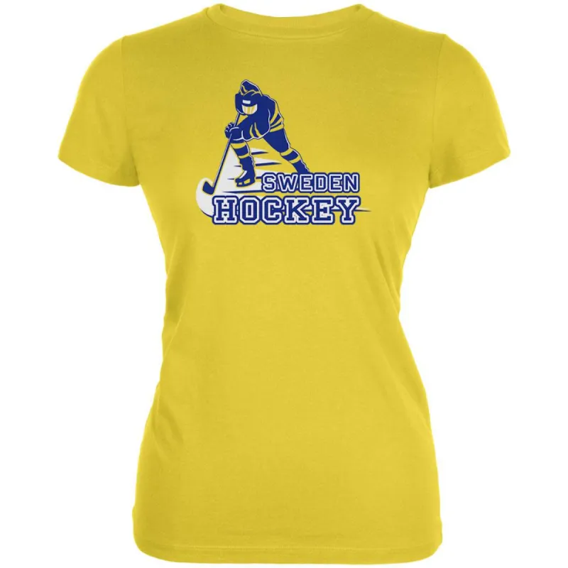 Fast Hockey Player Country Sweden Juniors Soft T Shirt sold by Old Glory
