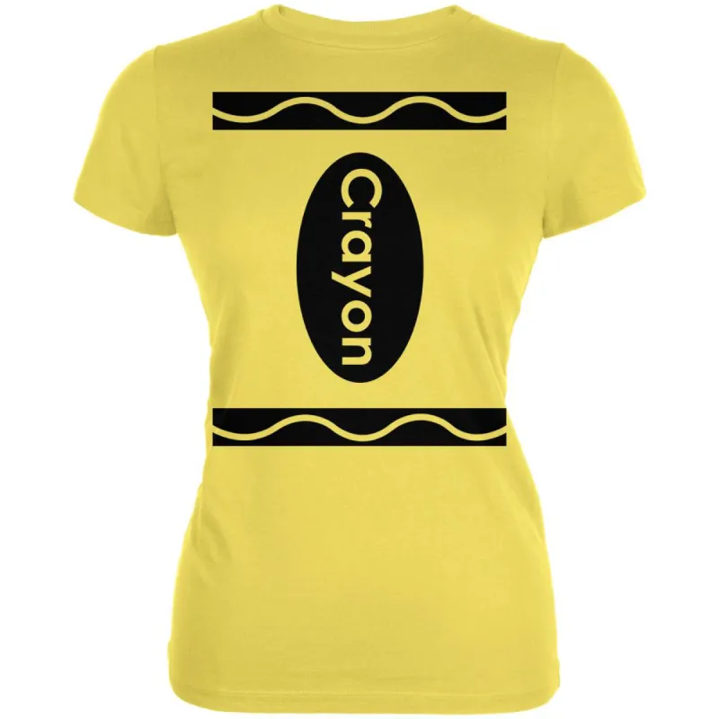 Halloween Crayon Costume Juniors Soft T Shirt sold by Old Glory