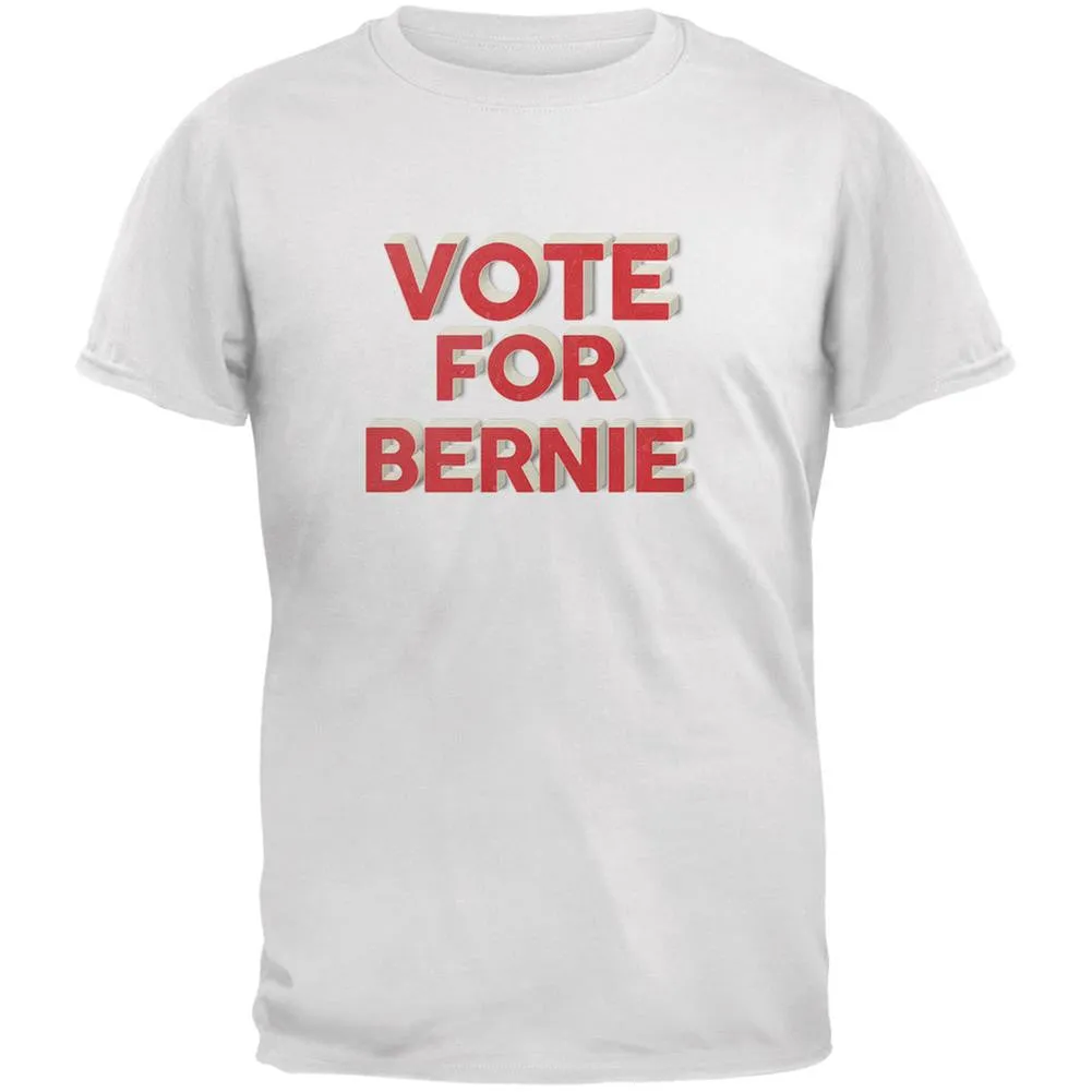 Election 2016 Vote For Bernie 3D White Adult T-Shirt sold by Old Glory