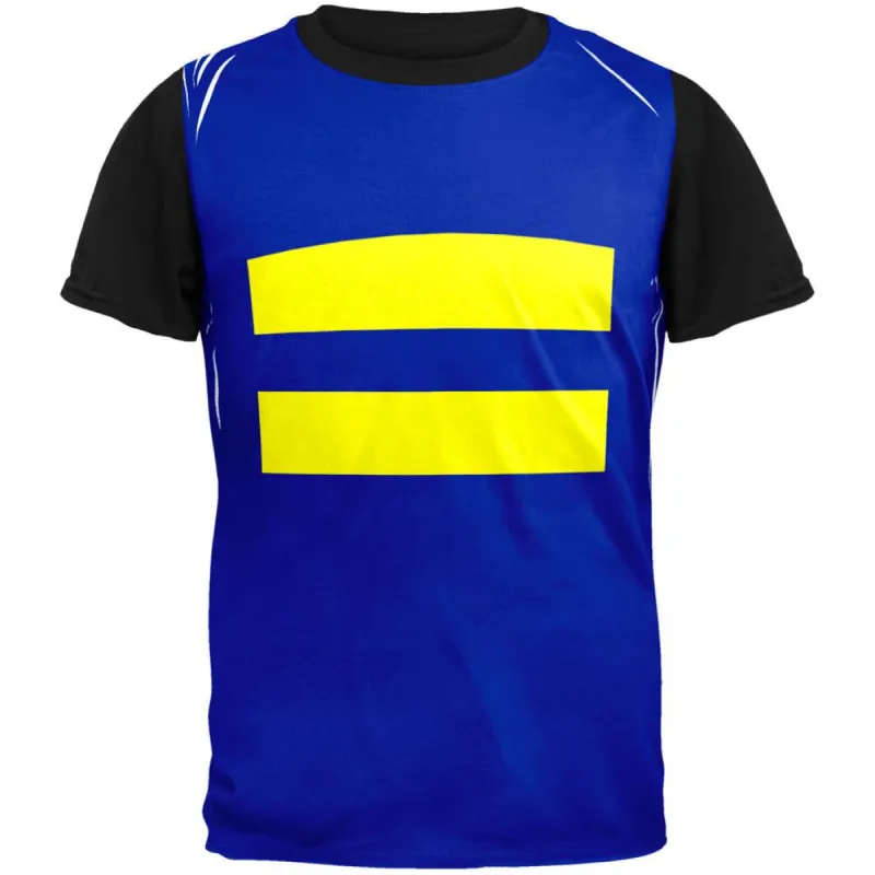 Race And Gender Equailty Symbol All Over Mens Black Back T Shirt sold by Old Glory