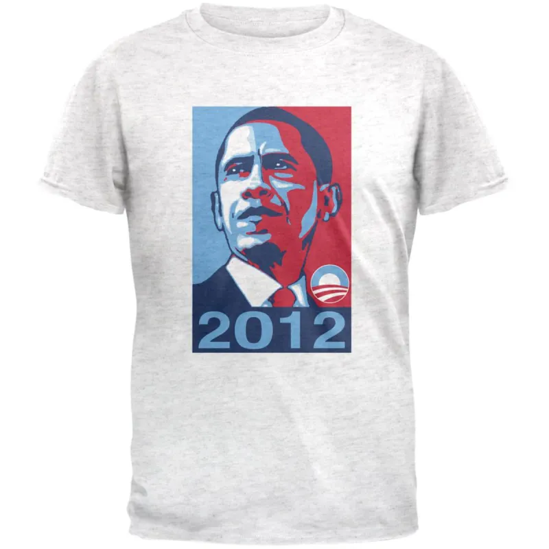President Obama 2012 Campaign Poster Mens Soft T Shirt sold by Old Glory