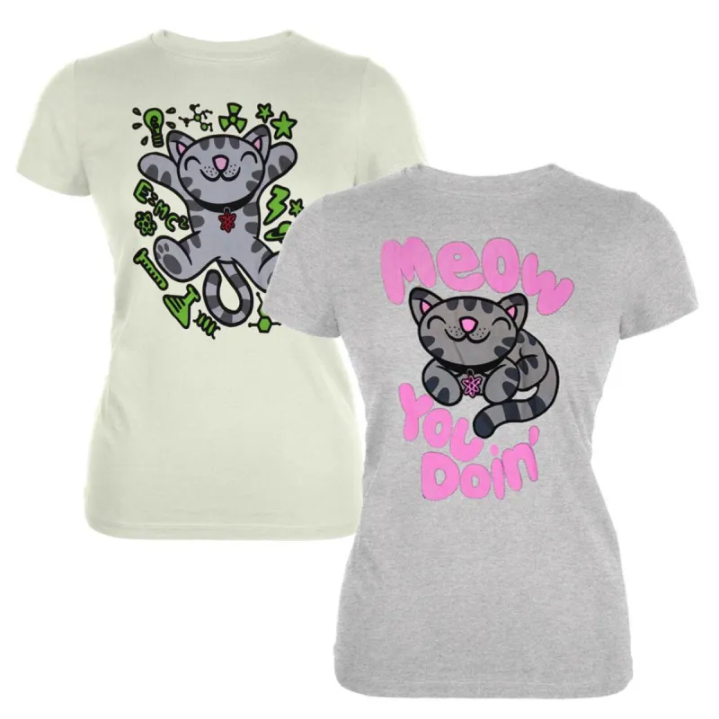 Big Bang Theory - Soft Kitty 2 Piece Juniors T-Shirt Combo sold by Old Glory