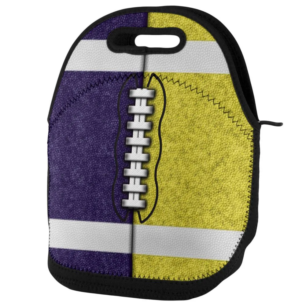 Fantasy Football Team Navy and Yellow Lunch Tote Bag sold by Old Glory