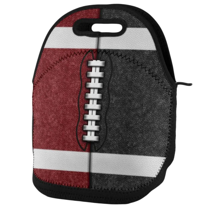 Fantasy Football Team Maroon and Black Lunch Tote Bag sold by Old Glory