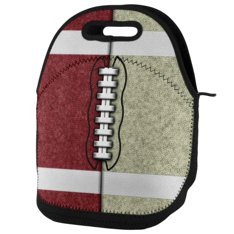 Fantasy Football Team Maroon and Gold Lunch Tote Bag sold by Old Glory