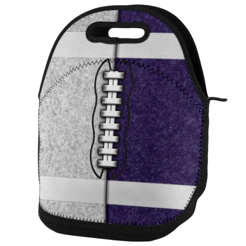 Fantasy Football Team Grey and Navy Lunch Tote Bag sold by Old Glory