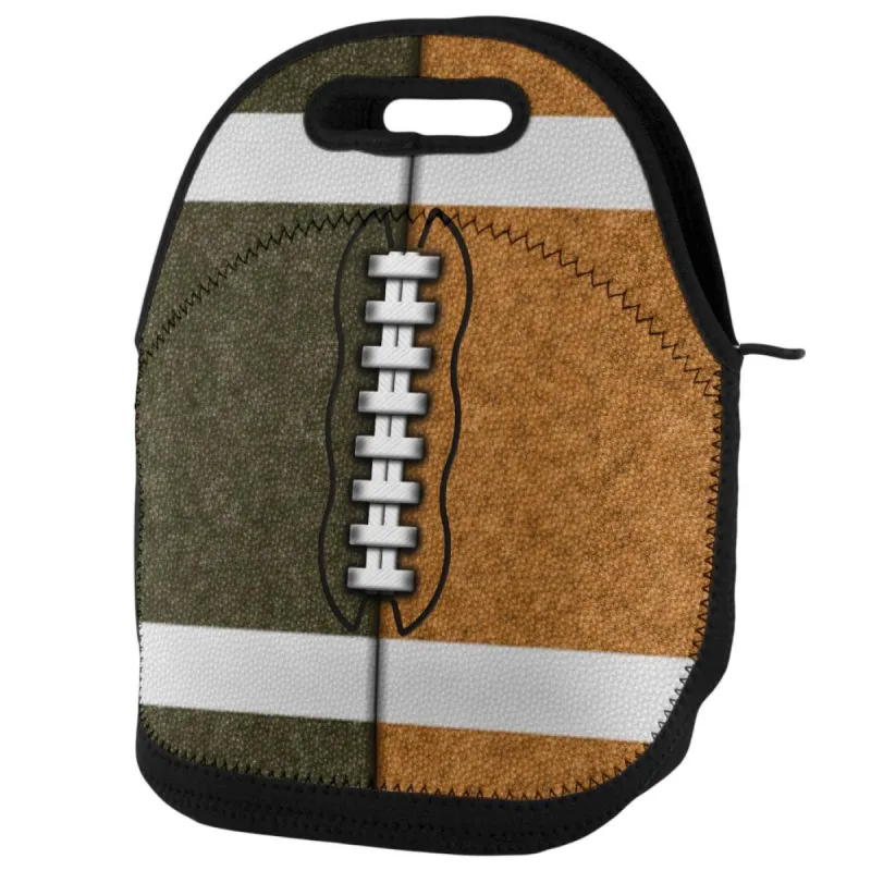 Fantasy Football Team Brown and Rust Lunch Tote Bag sold by Old Glory