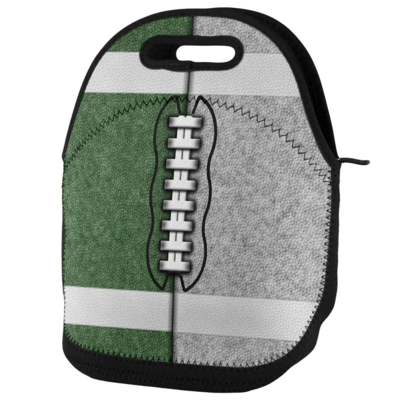 Fantasy Football Team Green and Silver Lunch Tote Bag sold by Old Glory