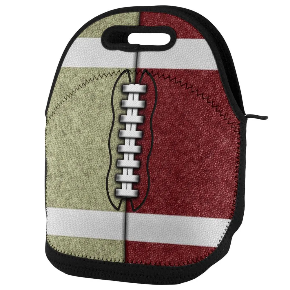 Fantasy Football Team Beige and Maroon Lunch Tote Bag sold by Old Glory