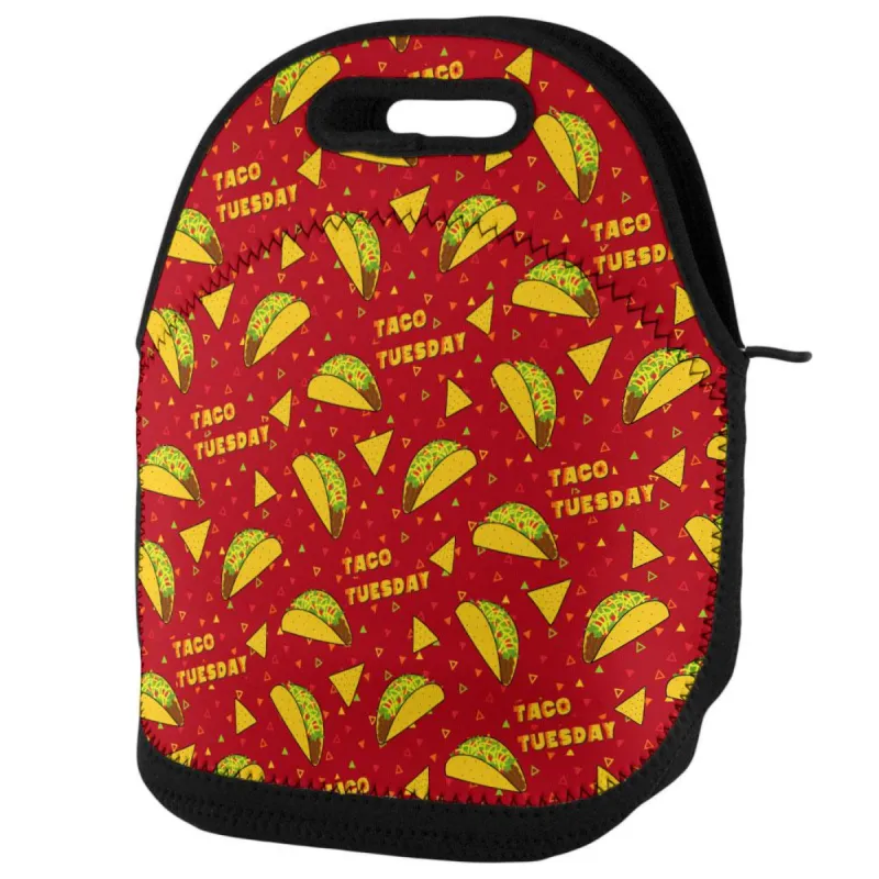 Cinco de Mayo Taco Tuesday Repeat Pattern Lunch Tote Bag sold by Old Glory