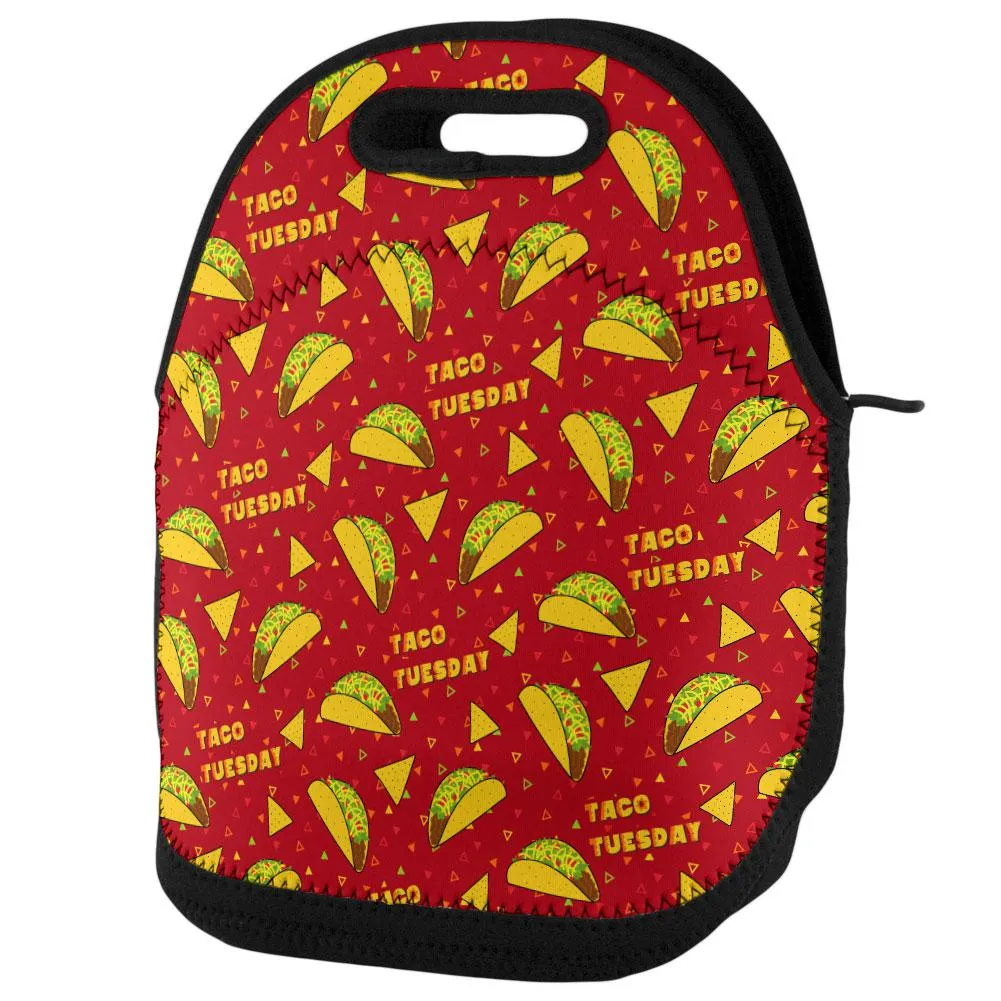 Cinco de Mayo Taco Tuesday Repeat Pattern Lunch Tote Bag sold by Old Glory
