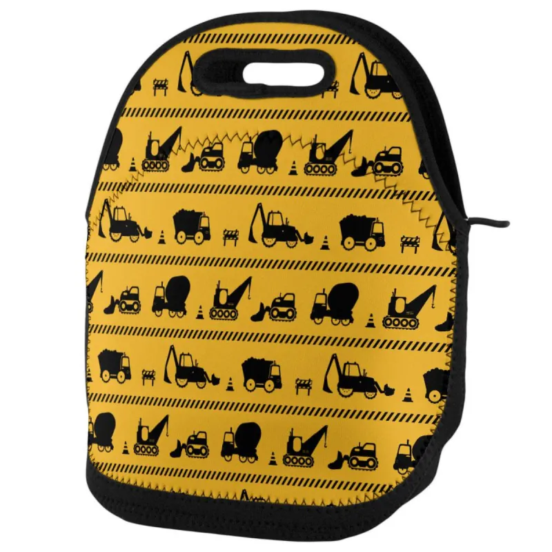 Construction Transportation Digger Dumptruck Lunch Tote Bag sold by Old Glory