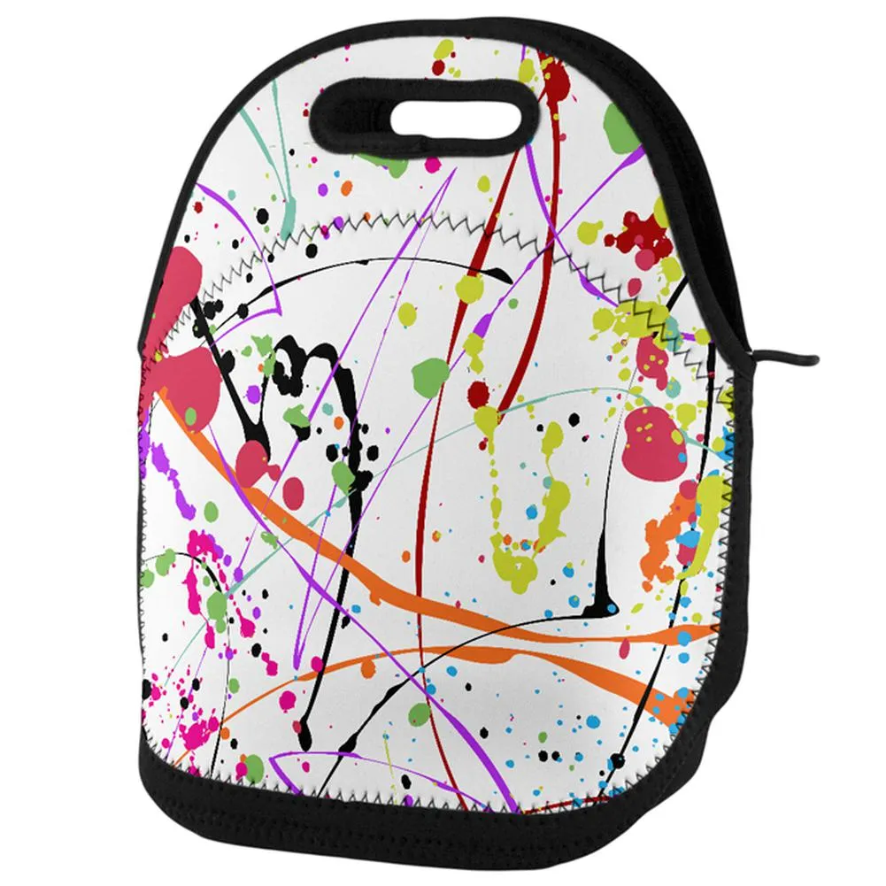 Splatter Paint White Lunch Tote Bag sold by Old Glory