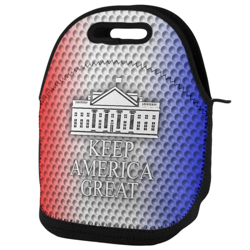 Re-Elect Trump 2020 Keep America Great Golf Lunch Tote Bag sold by Old Glory