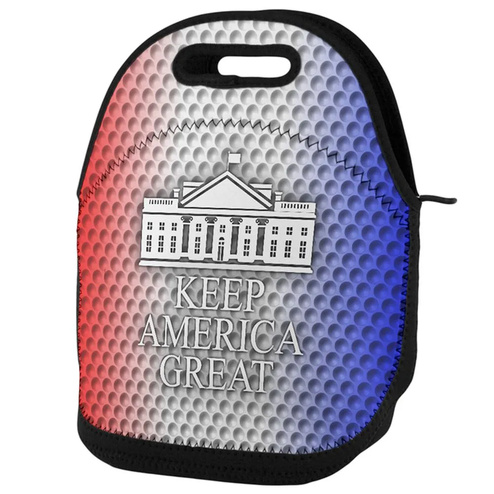Re-Elect Trump 2020 Keep America Great Golf Lunch Tote Bag sold by Old Glory
