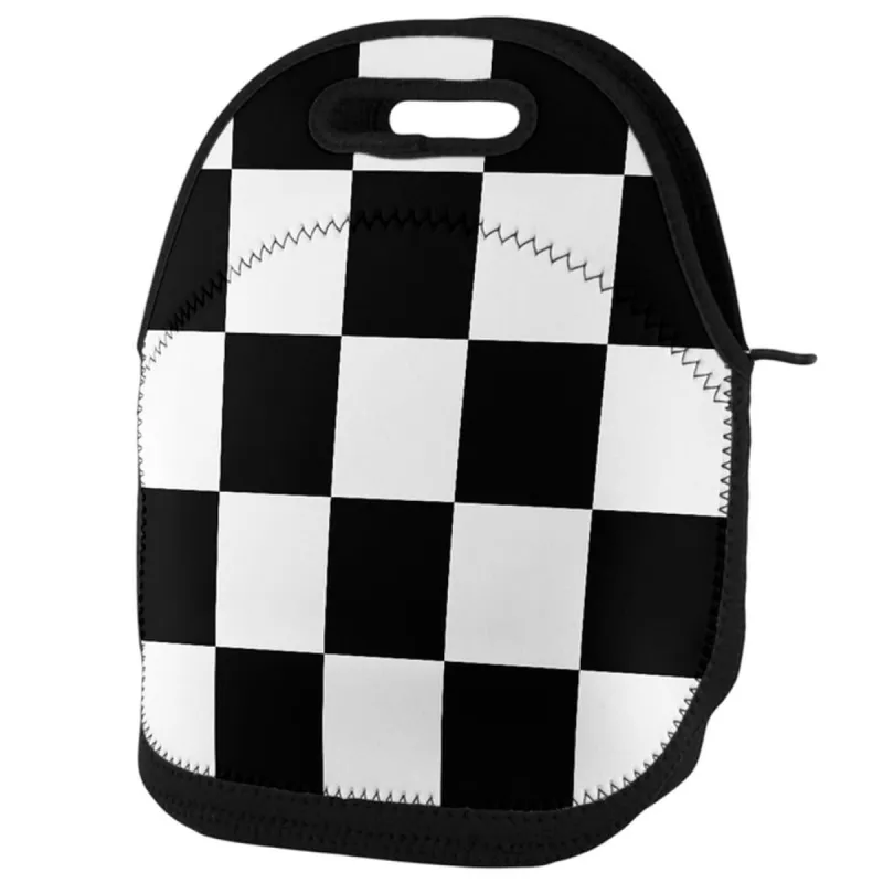 Finish Line Checkered Flag Lunch Tote Bag sold by Old Glory