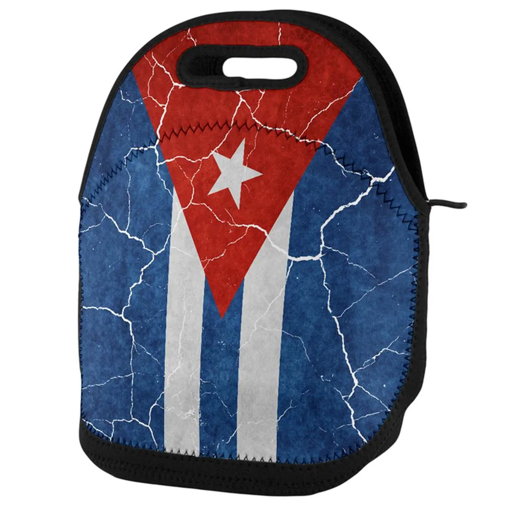 Distressed Cuban Flag Lunch Tote Bag sold by Old Glory