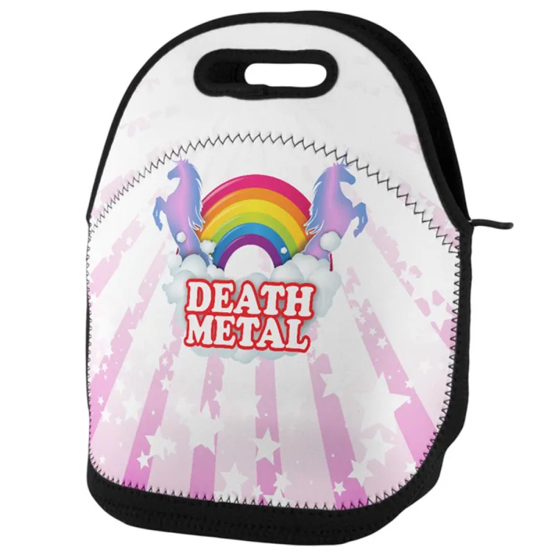 Death Metal Rainbow Lunch Tote Bag sold by Old Glory