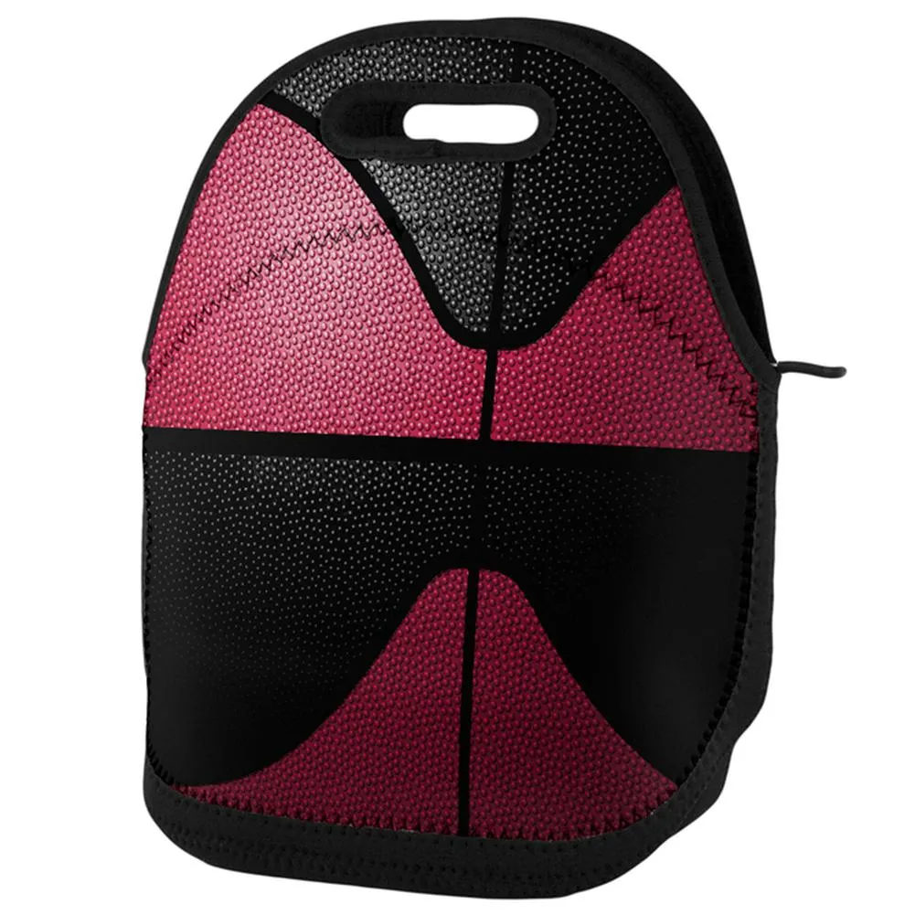 Championship Basketball Red and Black Lunch Tote Bag sold by Old Glory