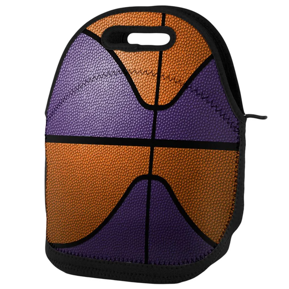 Championship Basketball Orange & Purple Lunch Tote Bag sold by Old Glory