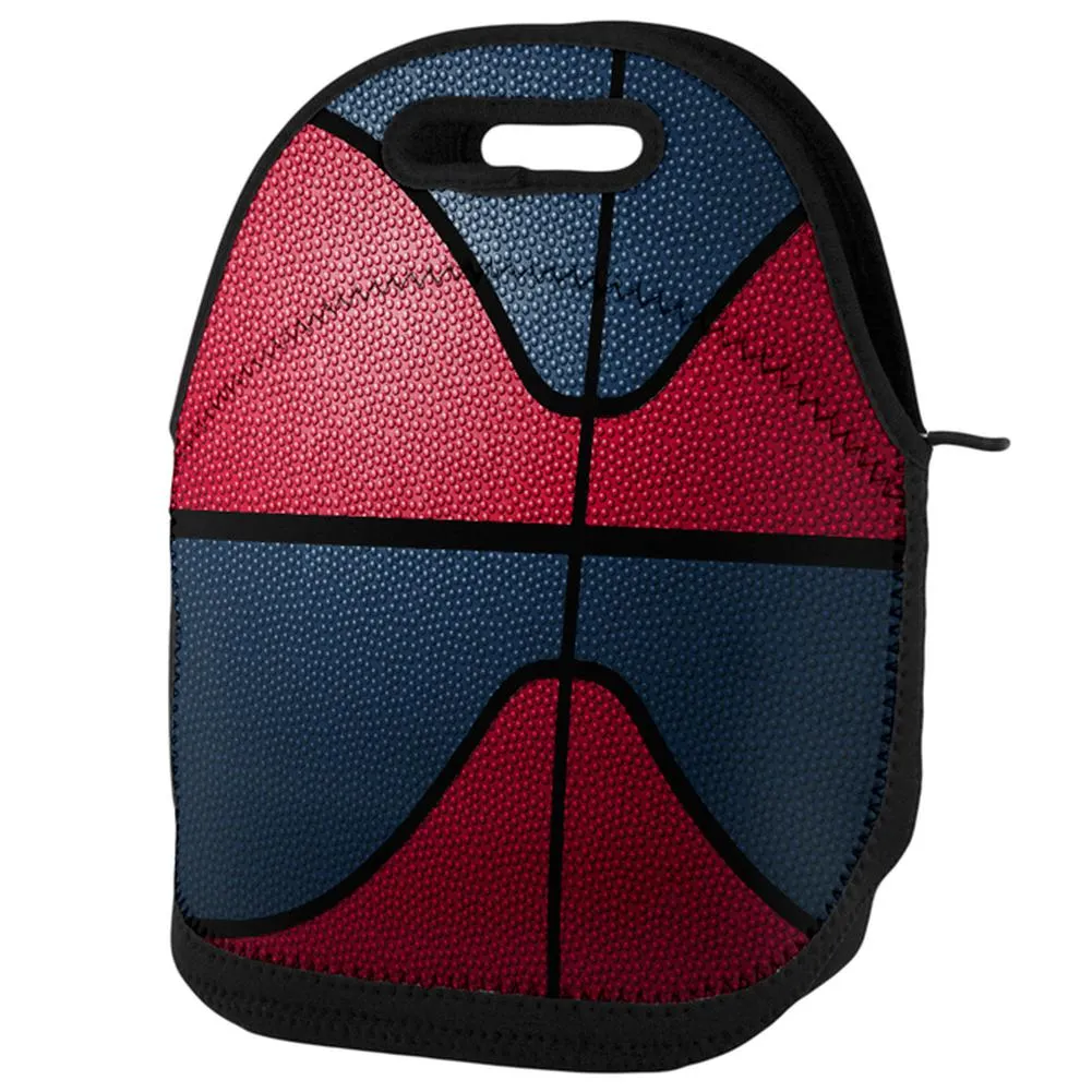 Championship Basketball Red & Navy Blue Lunch Tote Bag sold by Old Glory