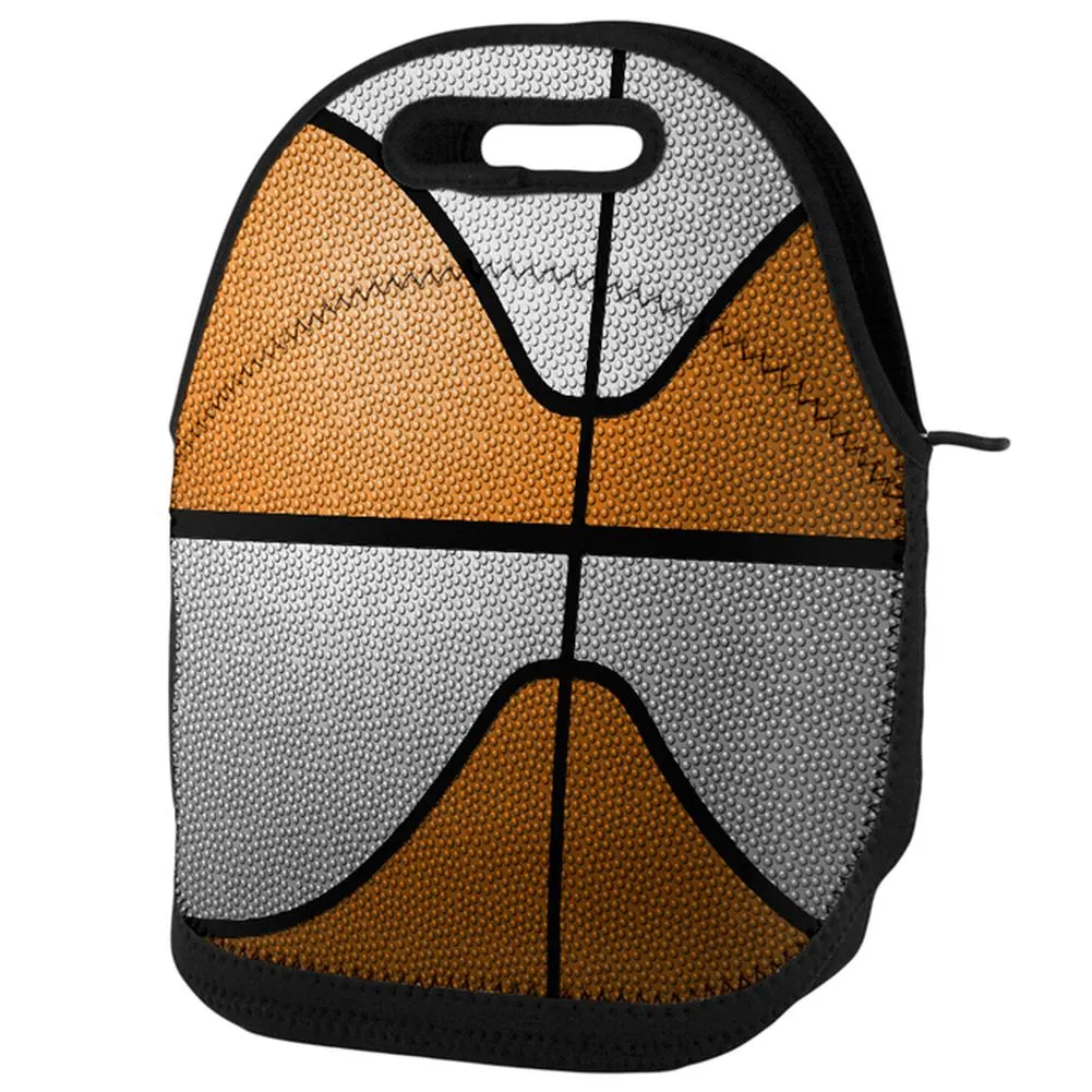 Championship Basketball Orange & White Lunch Tote Bag sold by Old Glory