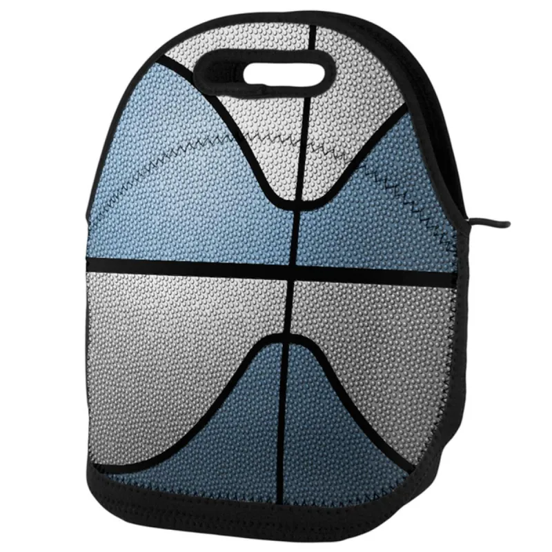 Championship Basketball Light Blue & White Lunch Tote Bag sold by Old Glory
